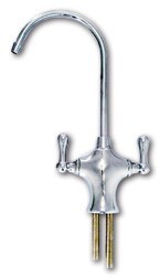 Faucet, Dual Bat Handle, Chrome